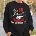 Vor 55 Jahren Der Schleftste Geburtstag Birthday Sweatshirt Geschenke für Ihn