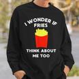 Workout Gym French Fries Sweatshirt Gifts for Him