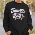Futuro Dilf Retro Hot Dadintage Hombres Futuro Dilf Camisa de entrenamiento Regalos para él