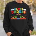 Gamer-Papa Retro-Gamer-Vater-Nostalgiepapa Level Aufsteigen Sweatshirt Geschenke für Ihn