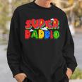 Gamer Super Dad Superhero Family Matching Game Gamer Sweatshirt Gifts for Him