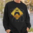 Gamer Zone Sign Warning Video Games Place Boys Sweatshirt Gifts for Him
