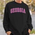 Georgia Ga Vintage Sports Pink Sweatshirt Gifts for Him