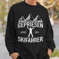 Gepriesen Sind Die Skiers Sweatshirt Geschenke für Ihn