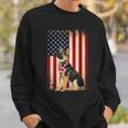 German Shepherd American Flag Independence 4Th Of July Sweatshirt Gifts for Him