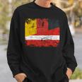 Germany Latvia Flags Half Latvian German Roots Vintage Sweatshirt Gifts for Him