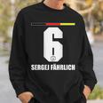 Germany Sauf Jersey Sergej Fährlich Sauf Legend Sweatshirt Geschenke für Ihn