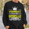 Geselle Bestanden Schellenbrief Exam Sweatshirt Geschenke für Ihn