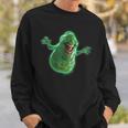 Ghostbusters Slimer Large Face Portrait Sweatshirt Geschenke für Ihn