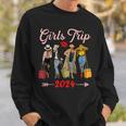 Girls Trip 2024 For Black Melanin Queen On Vacation Women Sweatshirt Gifts for Him