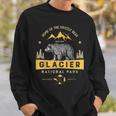Glacier National ParkVintage Montana Bear Women Sweatshirt Gifts for Him