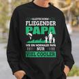 Gleitschirm Fliegender Papa Paragleiteratertag Geschenk Sweatshirt Geschenke für Ihn