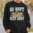 Go Navy Beat Army America's Football Game Day Retro Helmet Sweatshirt Gifts for Him