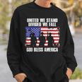 God Bless America United We Stand Divided We Fall Sweatshirt Gifts for Him