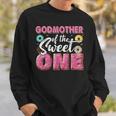 Godmother Of Sweet One 1St Bday Party Matching Family Donut Sweatshirt Gifts for Him