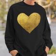 Gold Heart Symbol Of Love Sweatshirt Gifts for Him