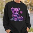 Goth Pastel Cute Creepy Kawaii Gamer Teddy Bear Gaming Sweatshirt Gifts for Him