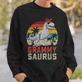 GrammysaurusRex Dinosaur Grammy Saurus Mother's Family Sweatshirt Gifts for Him