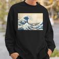 Gran Ola Frente A Kanagawa Katsushika Hokusai Surfing Ocean Camisa de entrenamiento Regalos para él