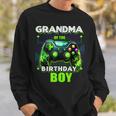 Grandma Of The Birthday Boy Matching Family Video Game Party Sweatshirt Gifts for Him