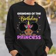 Grandma Of The Birthday Princess Melanin Afro Unicorn Cute Sweatshirt Gifts for Him