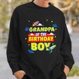 Grandpa Of Birthday Astronaut Boy Outer Space Theme Party Sweatshirt Gifts for Him