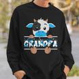 Grandpa Of The Birthday Boy Cow Family Party Sweatshirt Gifts for Him