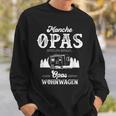 Grandpa Camping Slogan Cool Opas Ziehen Wohnwagen Sweatshirt Geschenke für Ihn