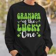 Grandpa Of The Lucky One First Birthday St Patrick's Day Sweatshirt Gifts for Him