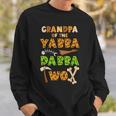 Grandpa Of The Yabba Dabba Two Ancient Times 2Nd Birthday Sweatshirt Gifts for Him