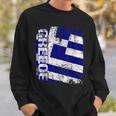 Greece Flag Vintage Distressed Greece Sweatshirt Gifts for Him