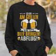 Grillmeister Bin Am Grill Papa Bbq Grillen Grillabend Sweatshirt Geschenke für Ihn