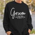 Groom Est 2024 Married Wedding Engagement Getting Ready Sweatshirt Gifts for Him