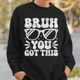 Groovy Bruh You Got This Testing Day Rock The Test Boys Mens Sweatshirt Gifts for Him