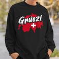 Grüezi Switzerland Switzerland Swiss German Dialect Sweatshirt Geschenke für Ihn