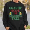 Guacin' Around The Christmas Tree Avocado Sweatshirt Gifts for Him