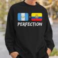 Guatemalan Plus Ecuadorian Perfection Mix Flag Heritage Sweatshirt Gifts for Him