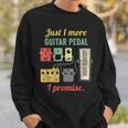 Guitar Player Pedal Board Guitarist Playing Guitars Sweatshirt Gifts for Him