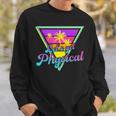 Gym Let's Get Physical Workouts Lover Fitness Sunset Vintage Sweatshirt Gifts for Him