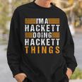 Hackett Family Name Surname Reunion Matching Family Tree Sweatshirt Gifts for Him