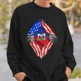 Haiti American Haitian Flag Day Haiti Roots Sweatshirt Gifts for Him