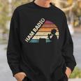 Ham Radio Amateur Radio Operador Silueta Camisa de entrenamiento Regalos para él