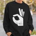 Handsign Reinguckt Reingeschaut Meme Sweatshirt Geschenke für Ihn