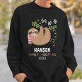 Hansen Family Name Hansen Family Christmas Sweatshirt Gifts for Him