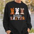 Happy Easter Baseball Football Basketball Bunny Rabbit Boys Sweatshirt Gifts for Him