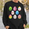 Happy Easter Sunday Fun Decorated Bunny Egg s Sweatshirt Gifts for Him