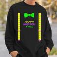 Happy Mardi Gras Yall Bow Tie & Suspender Dye Sweatshirt Gifts for Him