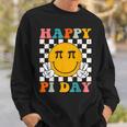 Happy Pi Day Retro Smile Face Math Symbol Pi 314 Sweatshirt Gifts for Him