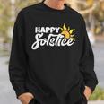 Happy Solstice Winter Solstice Pagan Sweatshirt Gifts for Him