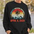 Happy Totality Solar Eclipse Awesome Birthday April 8 2024 Sweatshirt Gifts for Him